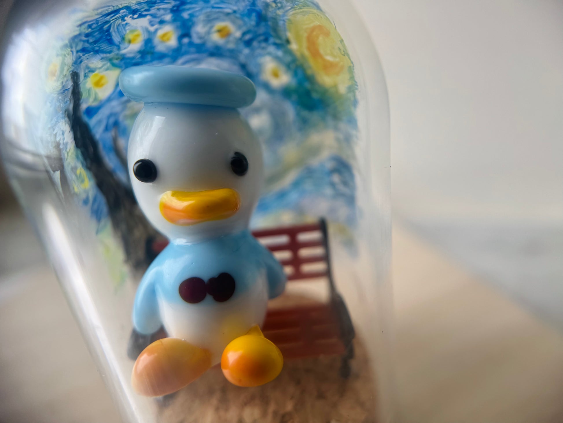 Lonely Duck (Handmade Glass Ornament)