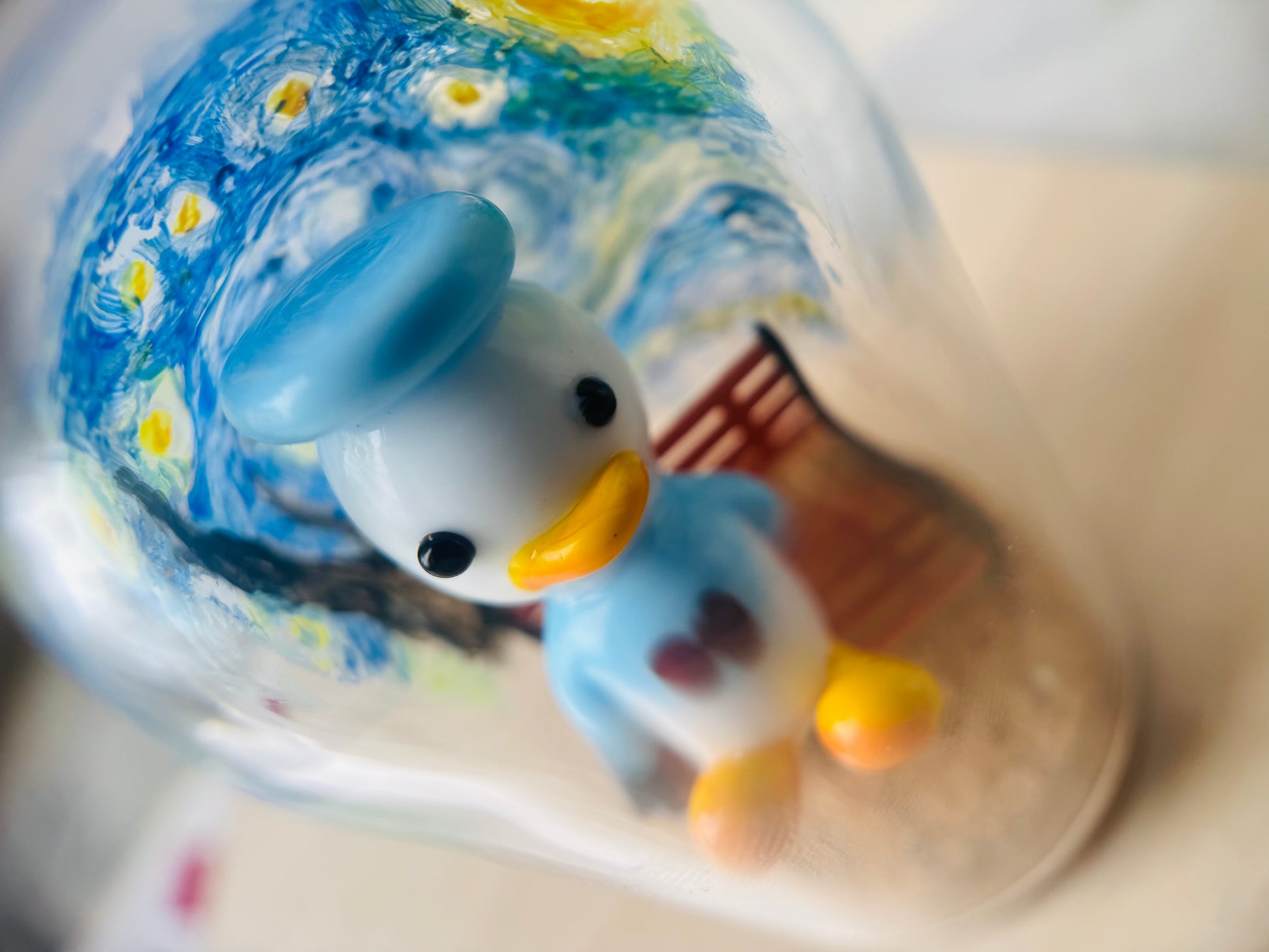 Lonely Duck (Handmade Glass Ornament)