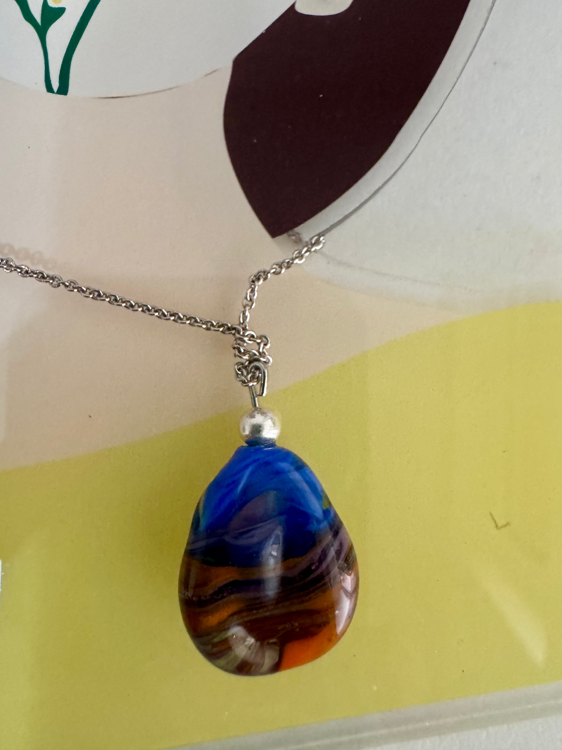 Handmade Mixed color / pattern glass plate